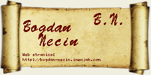 Bogdan Necin vizit kartica